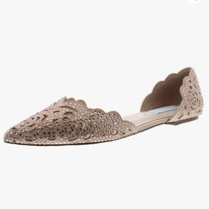 Betsey Johnson Blue embellished "Lucy" flats